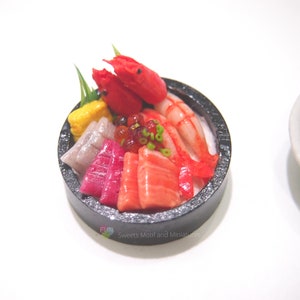 Miniature Food for Dollhouse Chirashi Don/ Sushi Platter / image 10