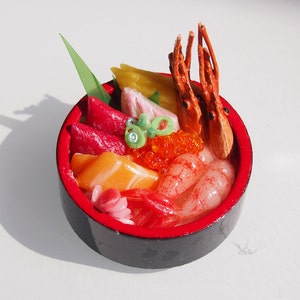 Miniature Food for Dollhouse Chirashi Don/ Sushi Platter / image 3