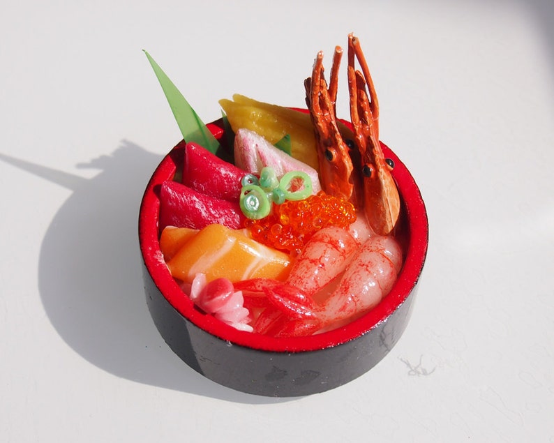 Miniature Food for Dollhouse Chirashi Don/ Sushi Platter / image 3