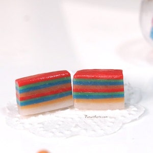 Cute Miniature Nonya Kueh earrings image 3