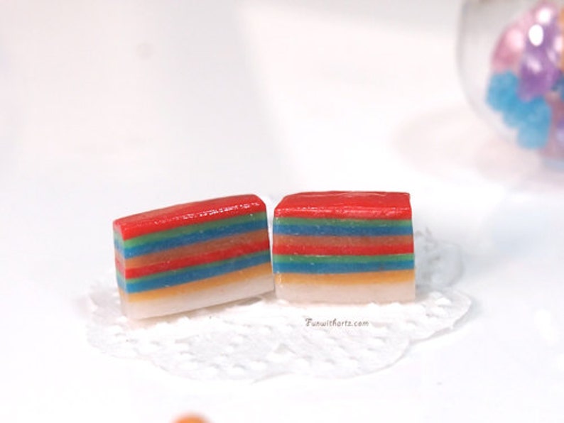 Cute Miniature Nonya Kueh earrings image 3