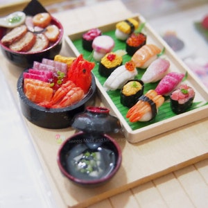 Miniature Food for Dollhouse Chirashi Don/ Sushi Platter / image 8