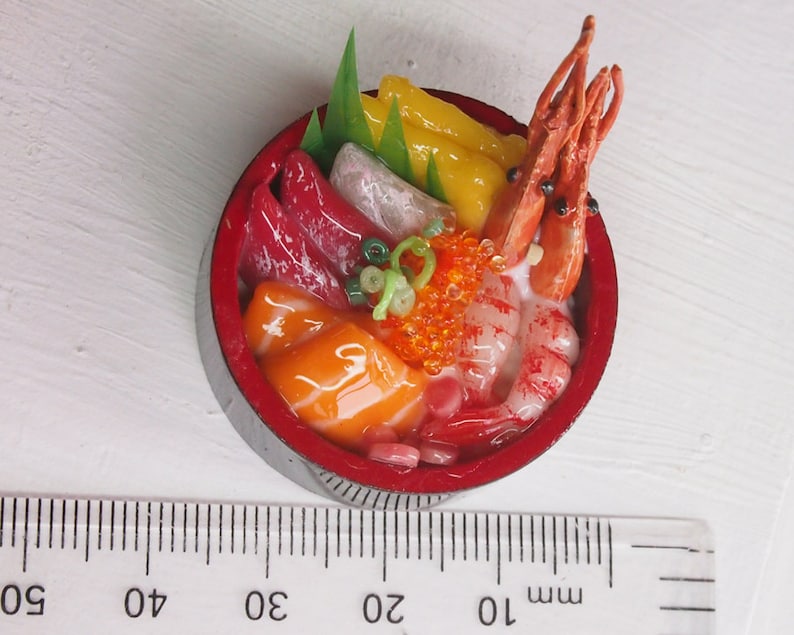 Miniature Food for Dollhouse Chirashi Don/ Sushi Platter / image 4