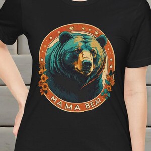 Mama Bear Graphic Tee, Great for Mother&#39;s Day, Gift for Mom, Nature Lover Shirt, Cute Animal T-Shirt, Casual Wear