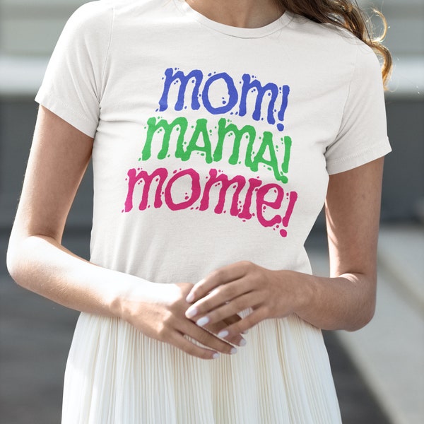 Muttertag Mama Mama Momie, T-Shirts für warme Umarmungen und herzlichen Stil, Geschenke für Mutter, Damen-T-Shirts, Geschenke für sie