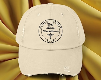 Cool Nurse Practitioner Club Cap - Distressed Unisex Hat, Perfect for Gifts, Casual Wear, or Events, Stylish Outdoor Accessory