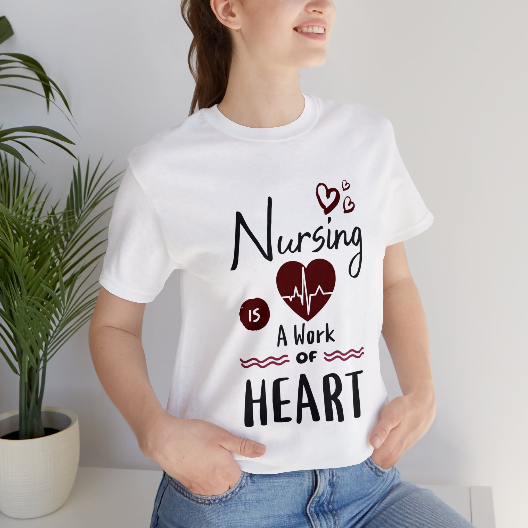 Nurse's Work of Heart T-shirt - Nurse Appreciation Tee - Etsy