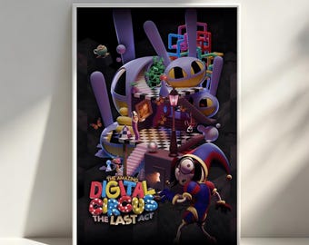 Póster de la película El Increíble Circo Digital: El Último Acto, Decoración de Habitación, Póster para Regalos, Decoración del Hogar, Decoración de Pared