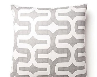 Aquarela Cinza Geo - Capas de Almofada Decorativas - Almofada de Acento - Almofada - Cinza, Branco