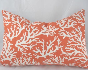 Sea LIfe coral Outdoor Pillow Cushion Coastal Pillows Outdoor Sealife Coral