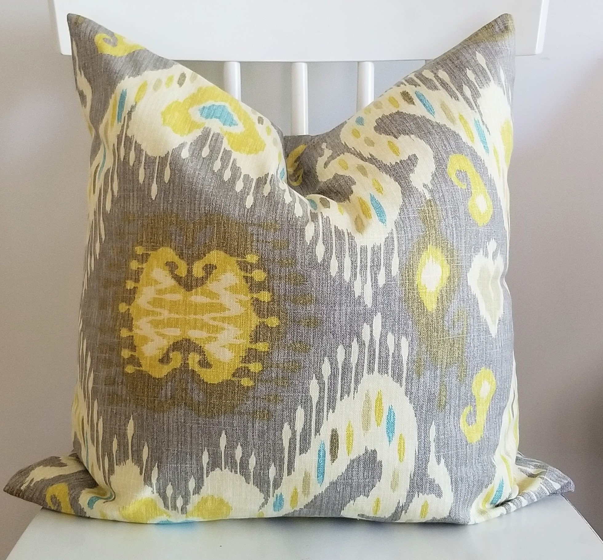 Ikat throw pillows hotsell