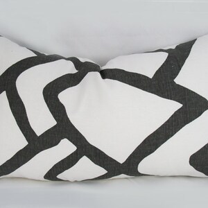 Schumacher Zimba Decorative Pillow Cushion Cover Accent Pillow Throw Pillow Charcoal image 2