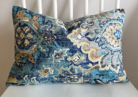 Distressed denim throw pillow hotsell