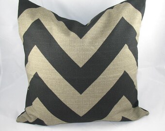 Decoratief kussen Kussenhoes - Accentkussen - Sierkussen - Zigzag Zippy Big Chevron Black / Deton