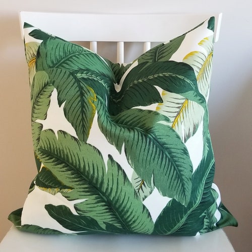 banana leaf throw pillow