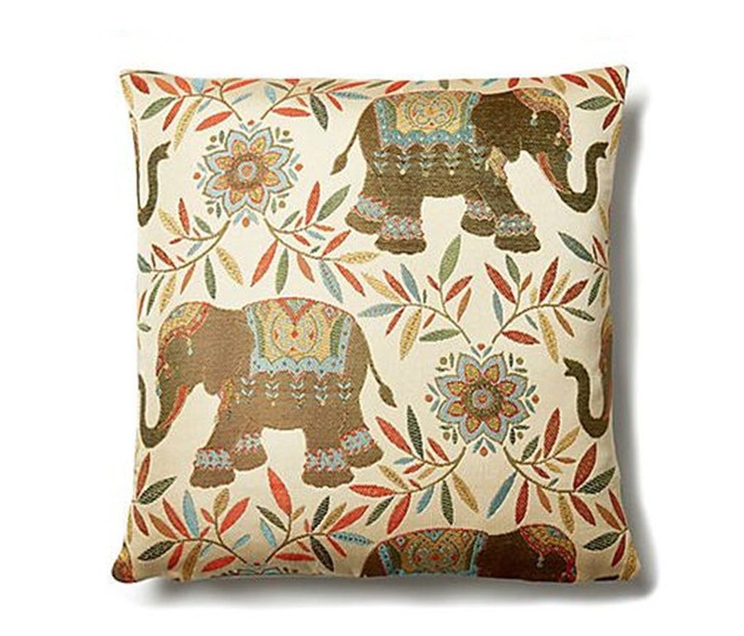 Lucky Elephant Decorative Pillow Cushion Cover Accent Pillow - Etsy