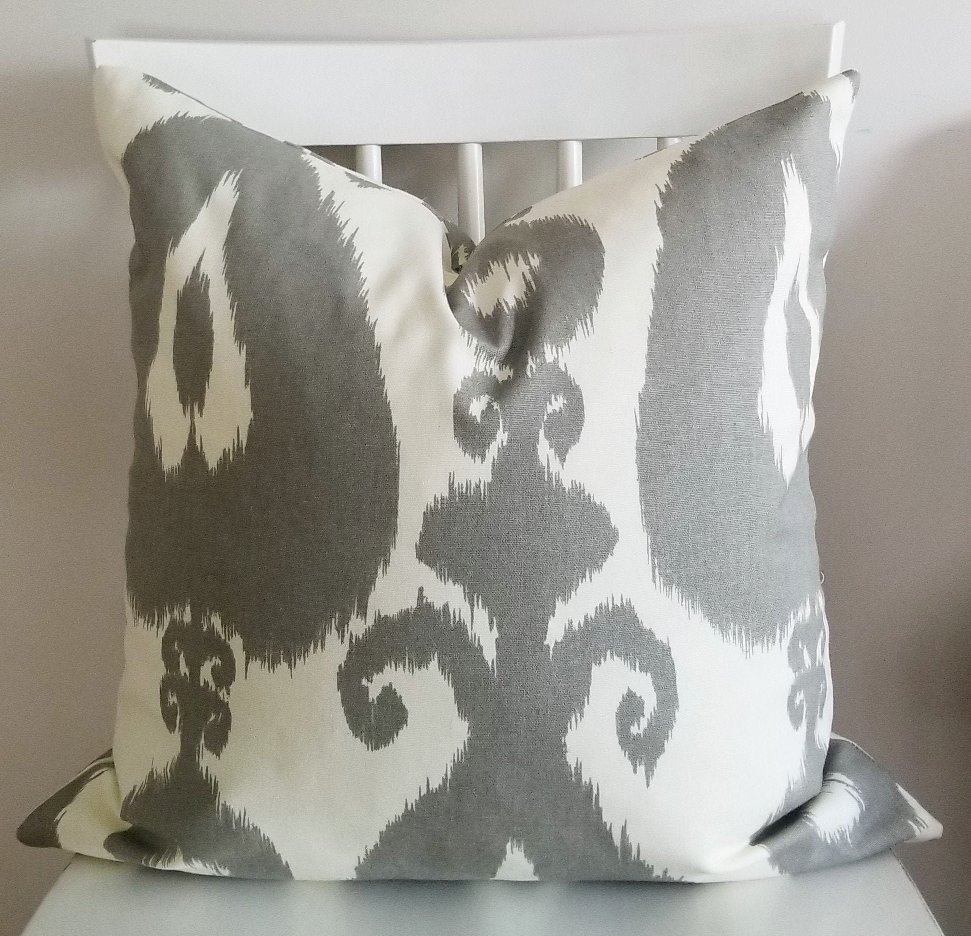 big gray pillows
