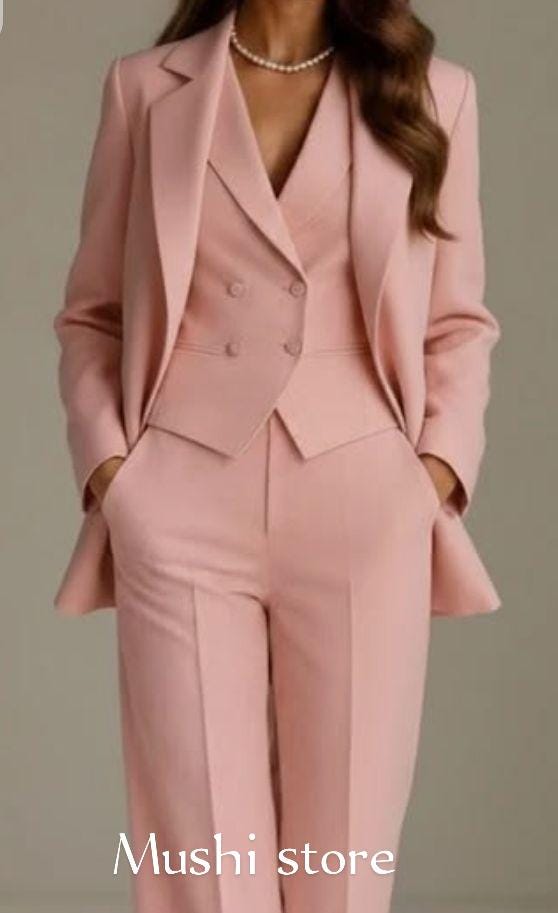 Rose Gold Pant Suit - Etsy