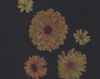 Calendula Art Print | Botanical Wall Art | Plant Wall Decor | Floral Wall Art | Herbal Art Print | Yellow Flower Art Print