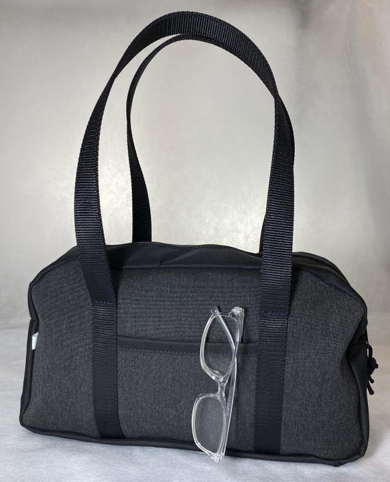 Cascade Traveler Bag - Sunbrella marine fabric - weather and spill resistant, top handle carry handbag