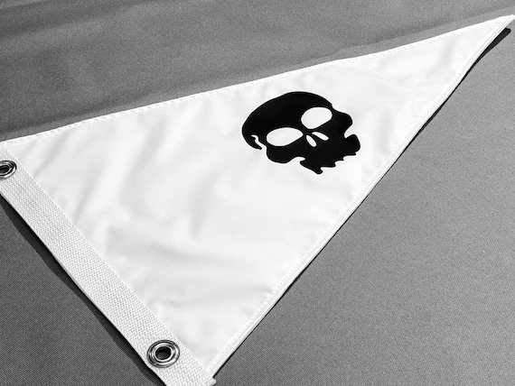 Nautical Pirate Skull Flag Ensign Burgee