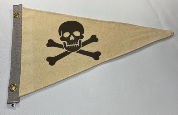 Canvas Nautical Jolly Roger Flag Ensign Burgee