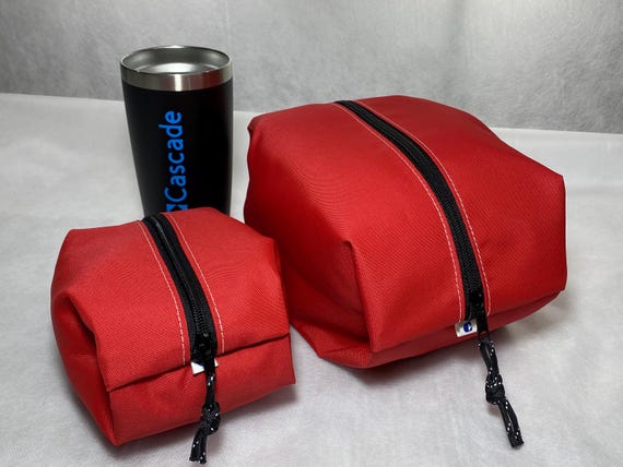 Expanding Zippered Travel Pouch Set, Large and Small Sizes, Water Resistant