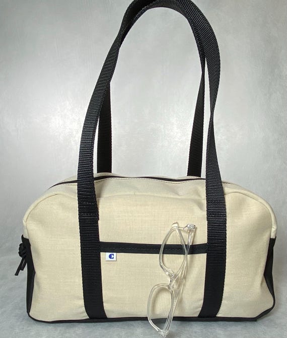 Cascade Traveler Bag - Sunbrella fabric - weather and spill resistant, top handle carry handbag