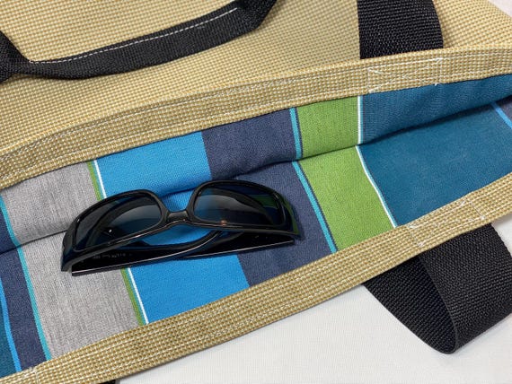 Cascade Tote Bag, Waterproof Base, Outdoor Acrylic Fabric, Beach Shopping Bag