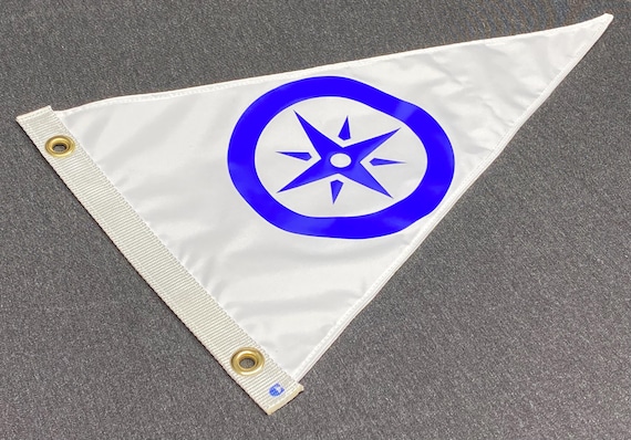 Nautical Star Compass Rose Flag Ensign Burgee