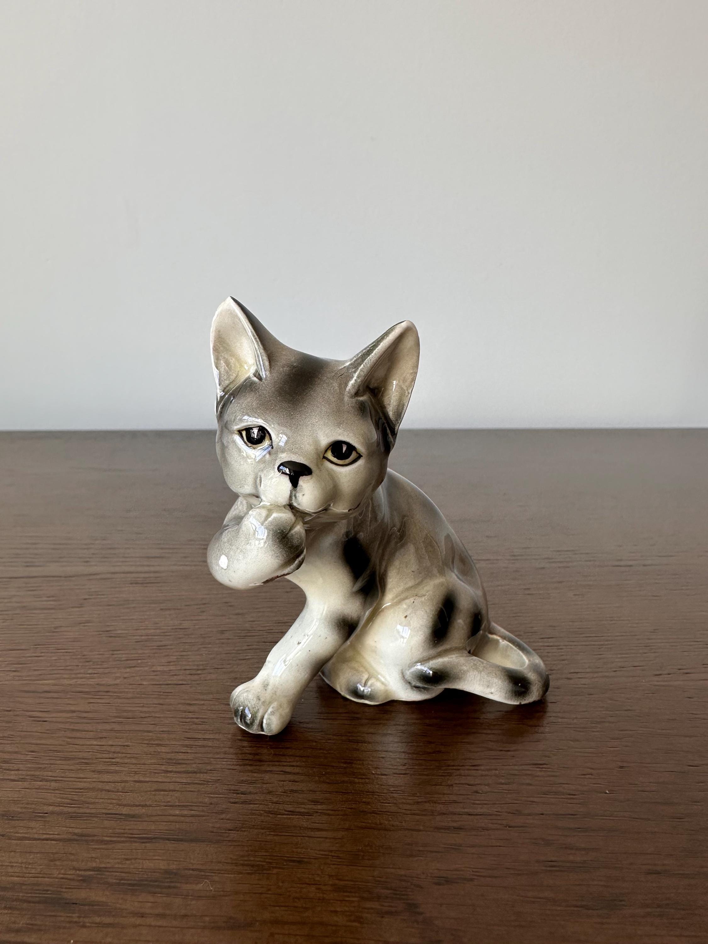 Miniature Bone China Cats Made in Japan - Etsy