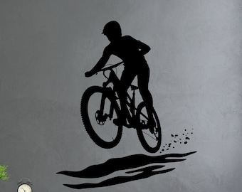 Mountain Biker Wall Art Decal SP-138