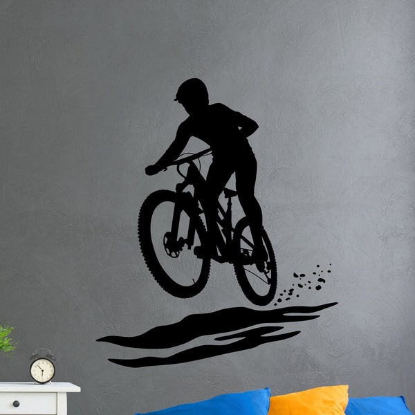 Mountain Biker Wall Art Decal SP-138