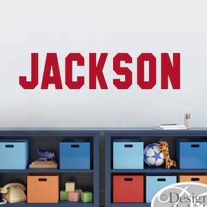 Personalized Custom Boy&#39;s Name Wall Decal, Teen Tweens or Baby Boy Room Wall Decor NM-140