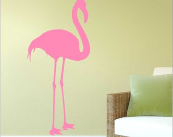 Flamingo Wall Decal, Nature Wall Decor, Bird Art A-113