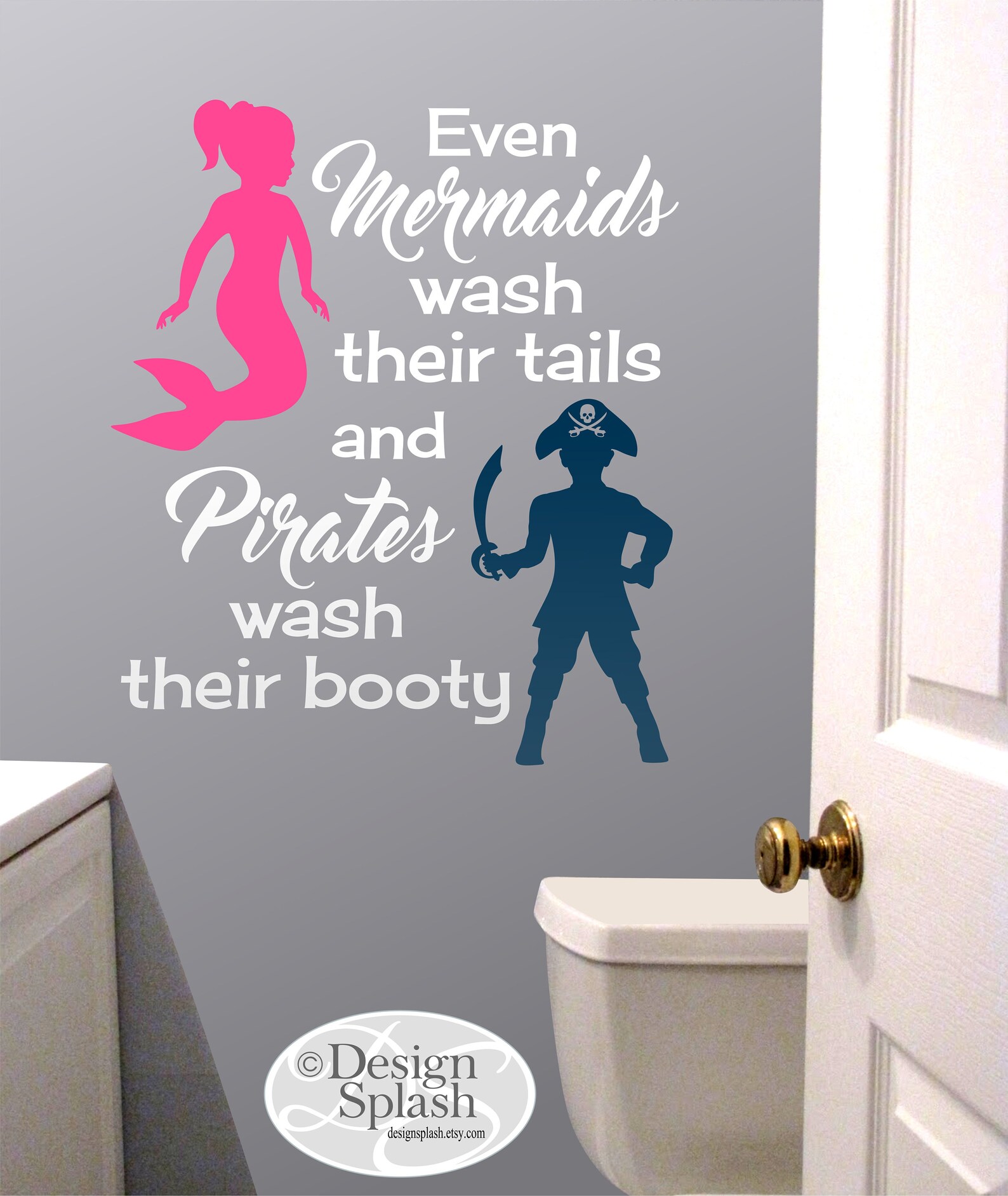 Even Mermaids Wash Their Tails and Pirates Wash Their Booty - Etsy