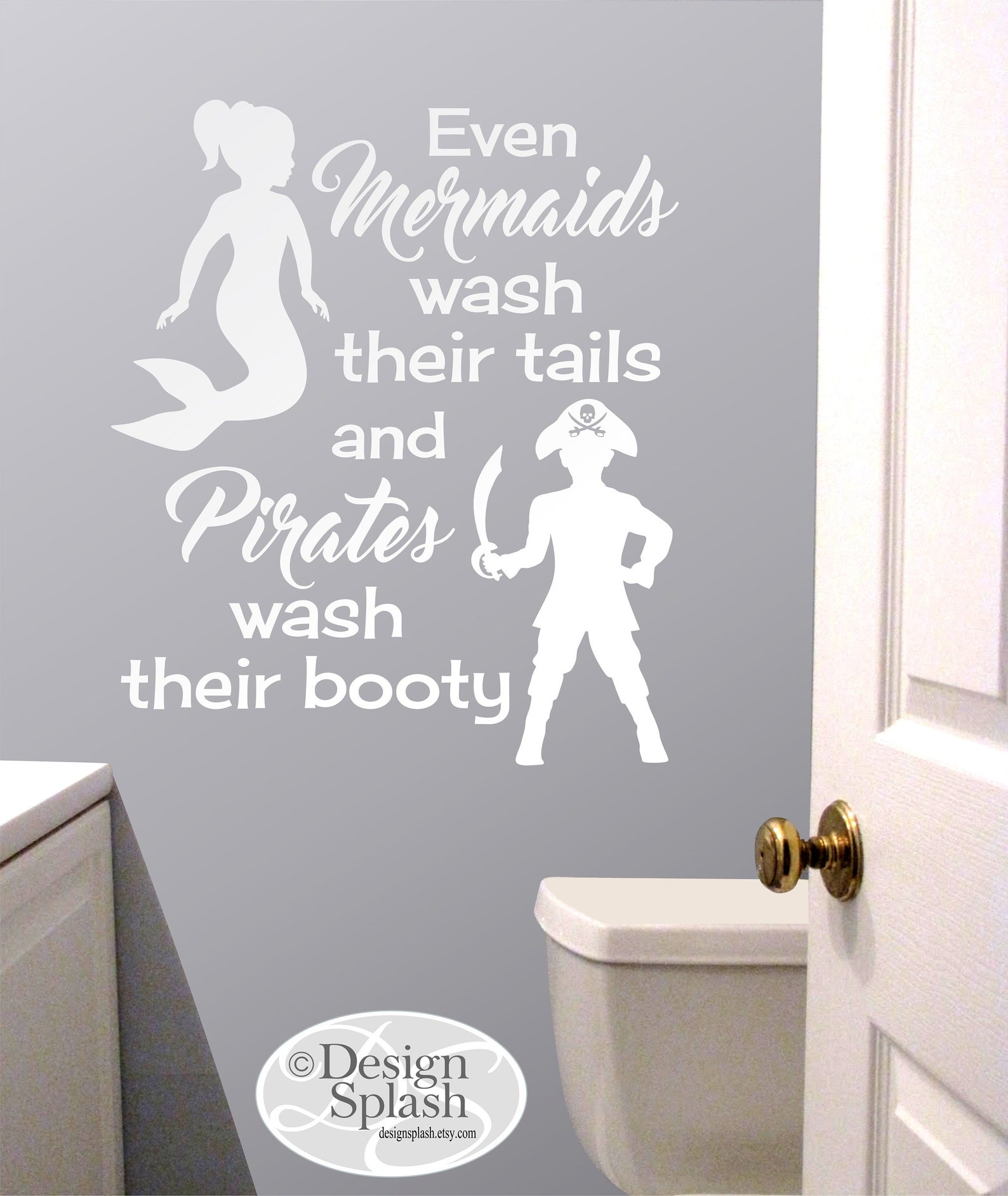 Even Mermaids Wash Their Tails and Pirates Wash Their Booty - Etsy