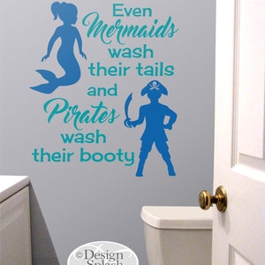 Even Mermaids Wash Their Tails and Pirates Wash Their Booty, Kids ...