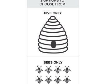 Bee Hive Nursery Decal, Girls or Boys Room - A-131