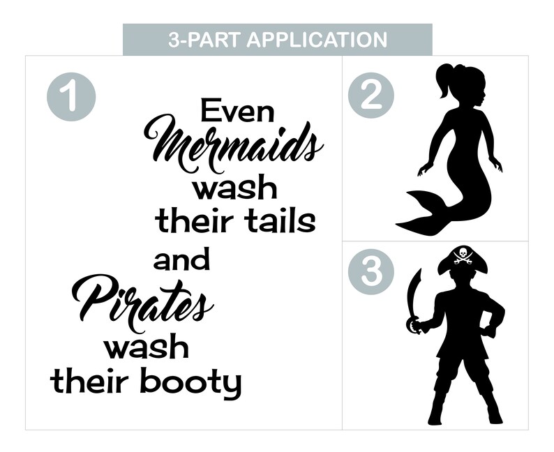 Even Mermaids Wash Their Tails and Pirates Wash Their Booty - Etsy
