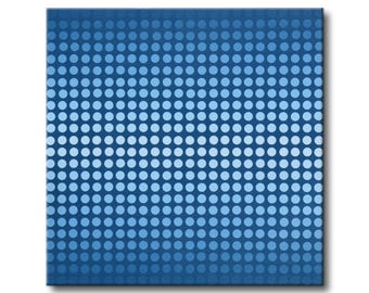 Linear Increments, Abstract Geometric Original Painting, Stretched Canvas (24in x 24in)