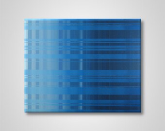 Overlay, Abstract Geometric Original Painting, Stretched Canvas (30in x 24in)