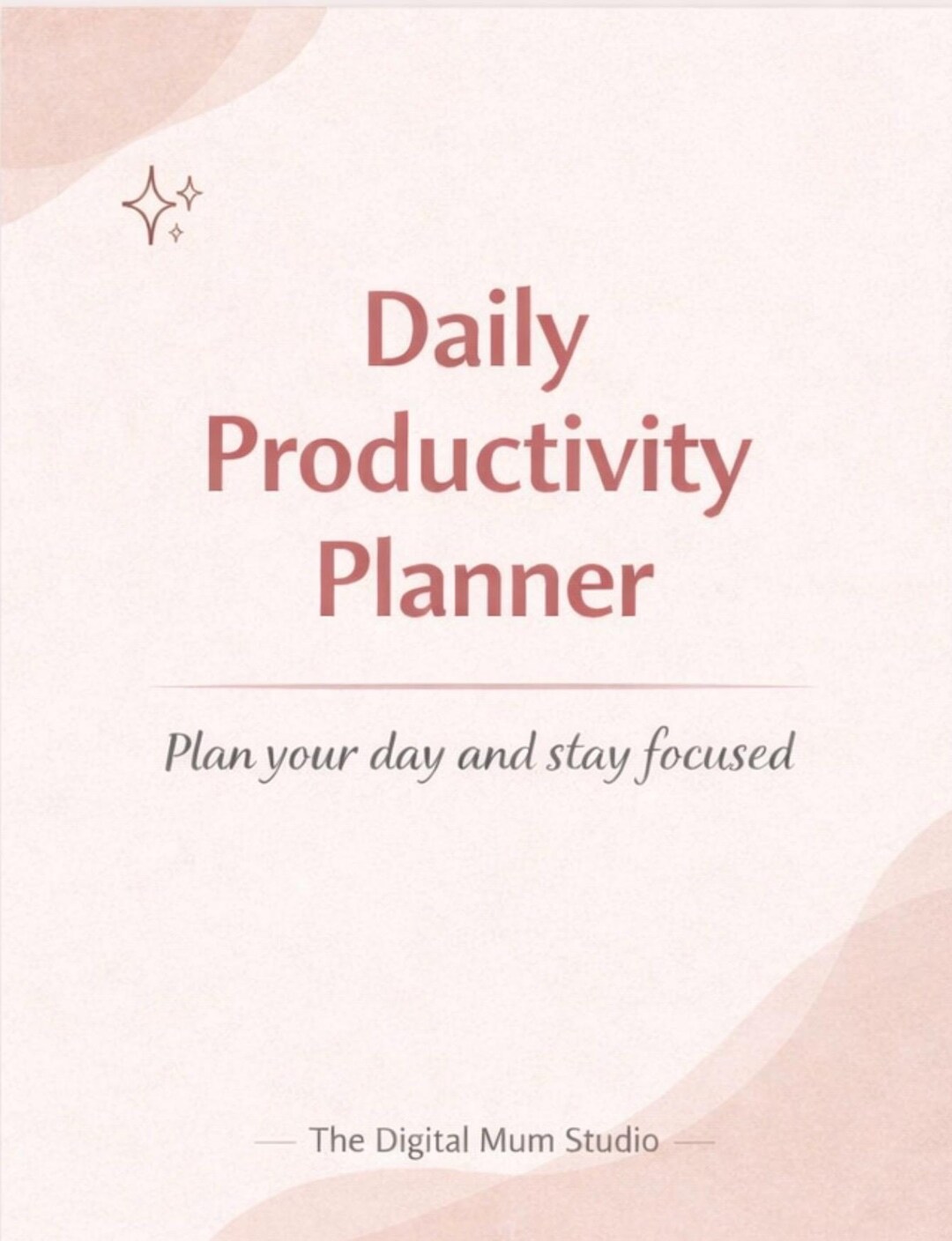 Daily Productivity Planner Printable, Work Day Planner PDF - Etsy