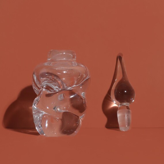 Vintage Glass Perfume Bottle, Perfume Holder, Gla… - image 3