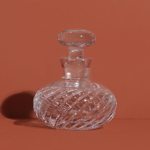 Vintage crystal glass perfume - Gem