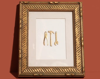 Mini Framed Art, Mini Gold Frame, DIY Lover Gift