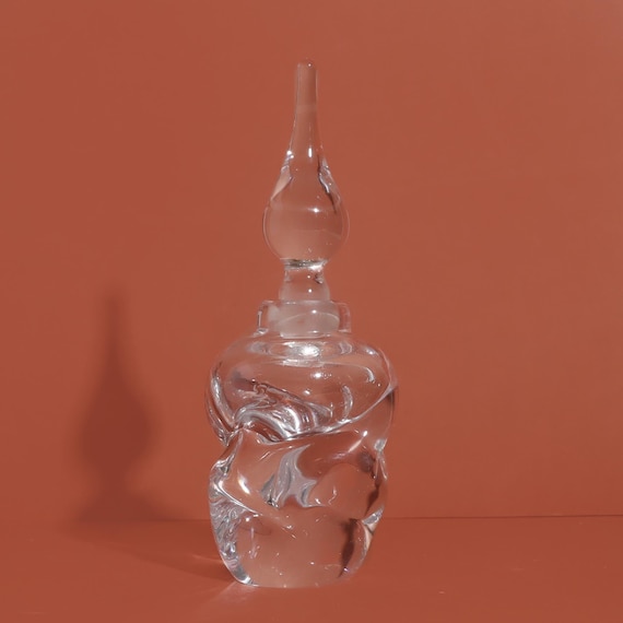 Vintage Glass Perfume Bottle, Perfume Holder, Gla… - image 1