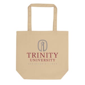 Trinity University Tote Bag - LeeRoy the Tiger Eco-Friendly Canvas Bag - San Antonio College Alumni Gift - Double-Sided School Tote