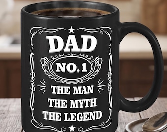 Taza personalizada "El hombre, el mito, la leyenda", regalo para papá, taza del Día del Padre, taza de café divertida, taza divertida, taza de café personalizada, regalo para hombres
