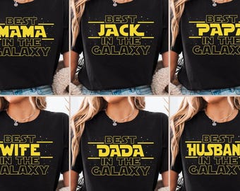 Family Matching Shirts, Galaxy Themed, Father Day, Mother Day, Unisex Tee
